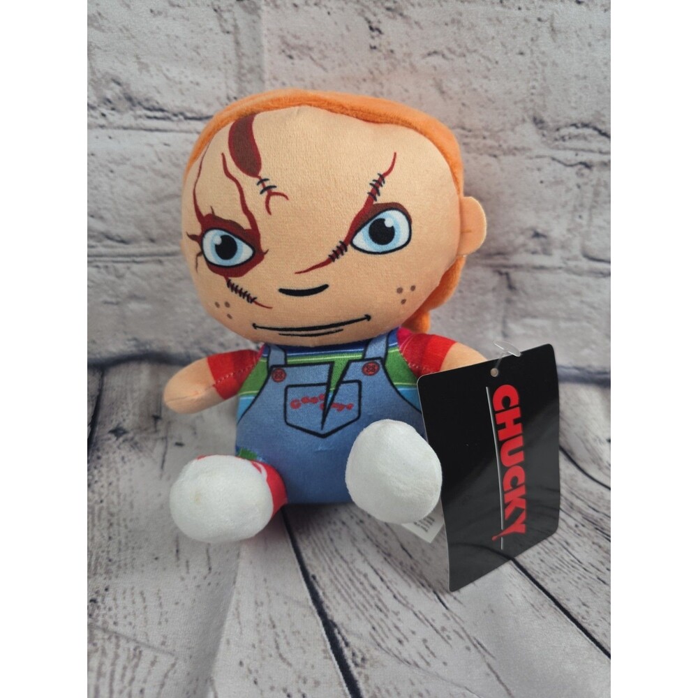 Child's Play 6 inches Scary Chucky Sitting Doll. Halloween  Plush. New w/ tag